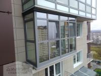 Панорамное остекление балкона под утепление - Ижевск