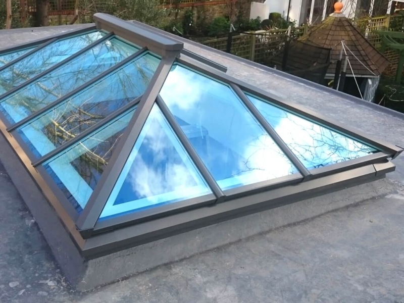 Примеры того как мы можем сделать стеклянную крышу и зенитный фонарь 